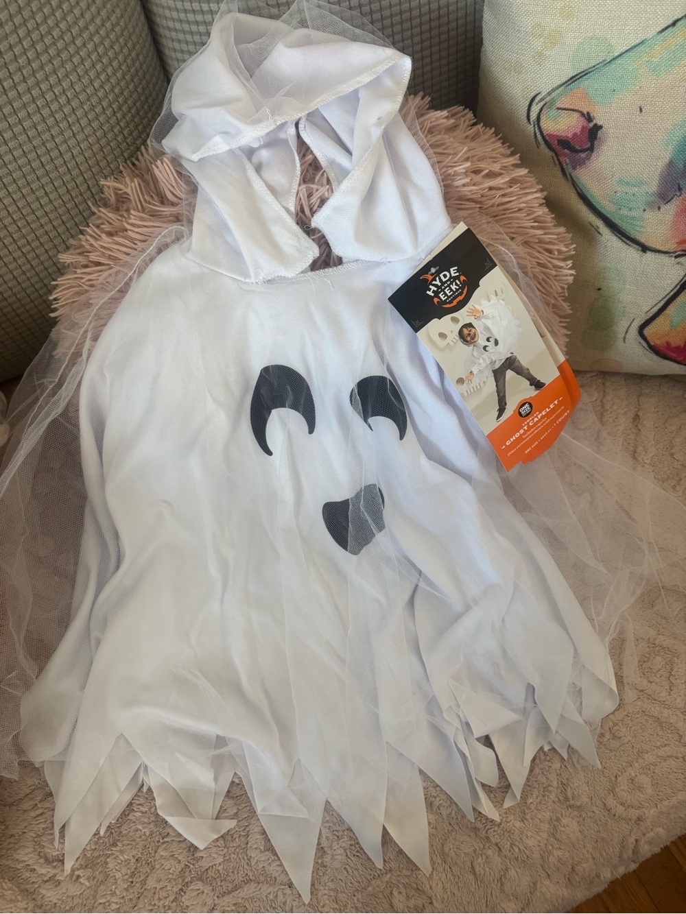 Kids White Ghost Costume OS BRAND NEW